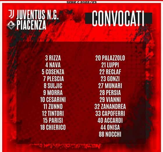 Article image:Convocati Piacenza per la Juventus Next Gen: due ex bianconeri in lista