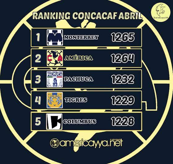 Imagen del artículo:Se actualizó el ranking de CONCACAF. ¿En qué lugar esta el América?