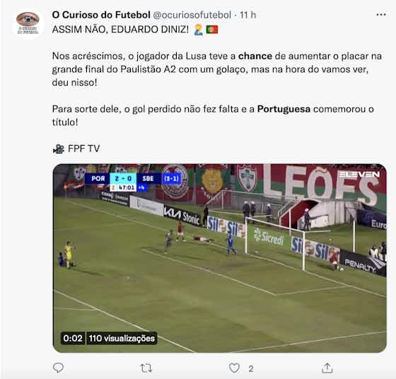 Imagem do artigo:🎥 Jogador erra bisonhamente e perde 'gol do ano' no Canindé