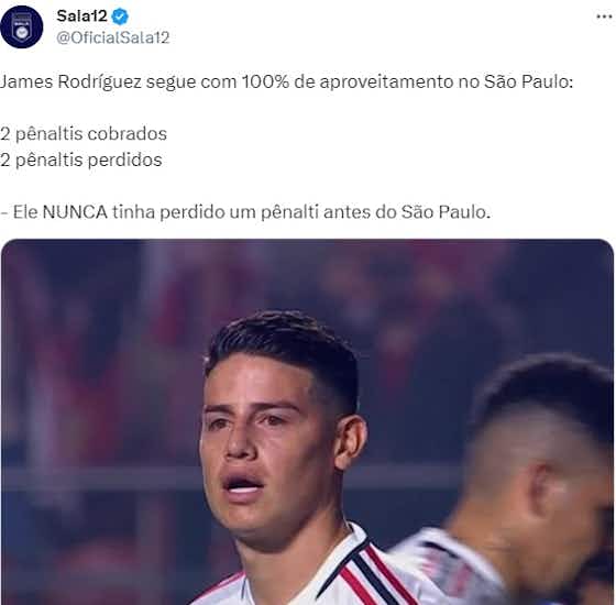 Imagem do artigo:🎥 James marca o primeiro gol, mas São Paulo é derrotado pelo Fortaleza
