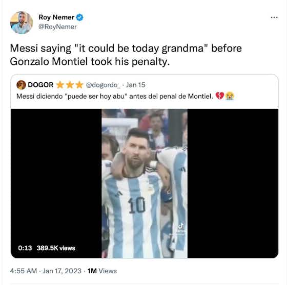 Article image:Lionel Messi: What did Argentina star say when Montiel took World Cup final penalty?