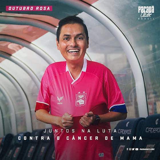 Imagem do artigo:Camisa “Outubro Rosa” do Paraná Clube 2021 é lançada pela Valente