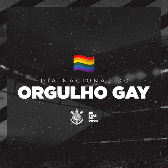 Imagem do artigo:Corinthians celebra Dia Nacional do Orgulho Gay nas redes sociais
