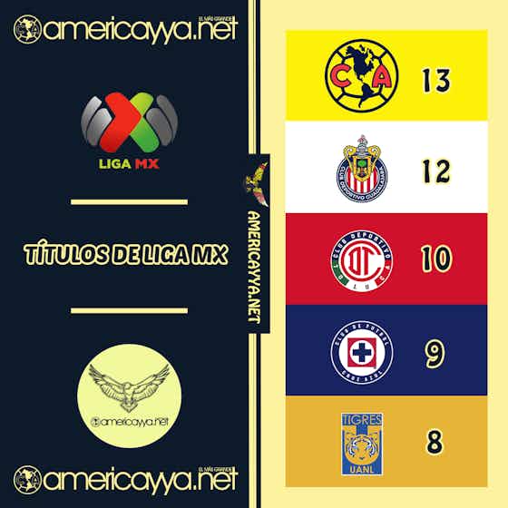Imagen del artículo:América se mantiene como el máximo ganador de la Liga MX