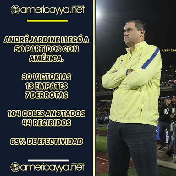 Article image:André Jardine llega a 50 partidos dirigidos con el Club América