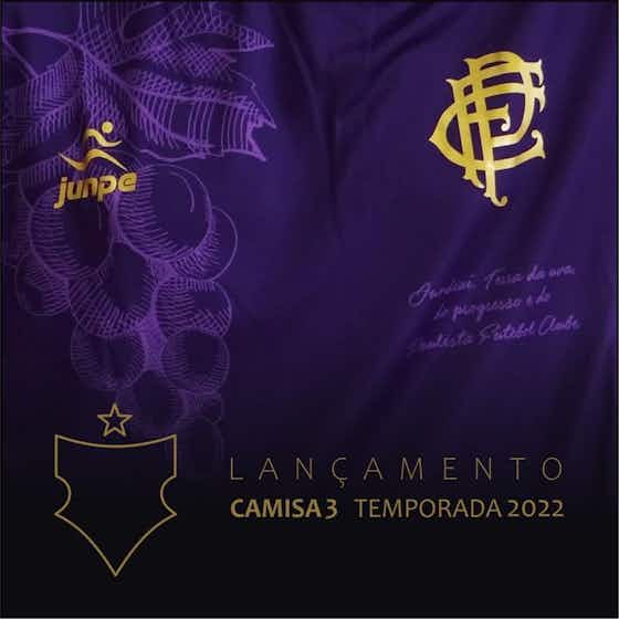 Imagem do artigo:Inspirada na uva, Paulista FC lança sua nova terceira camisa para 2022
