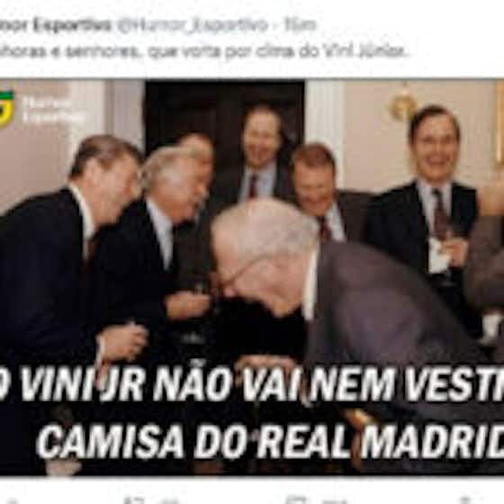 Imagem do artigo:Salah com medo de Vinicius Júnior: os memes do título do Real Madrid sobre o Liverpool na Champions League