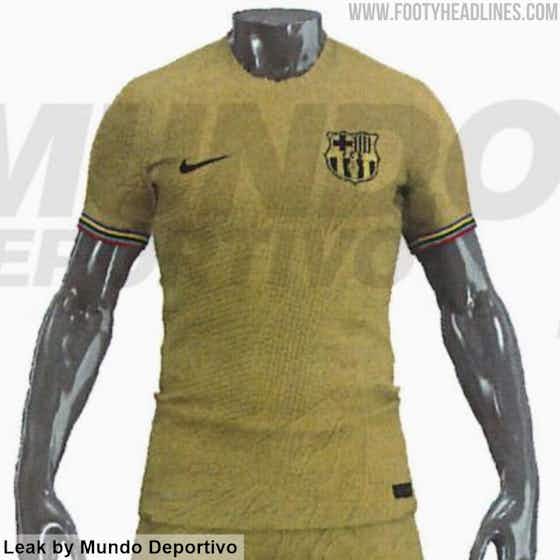 Imagem do artigo:Barcelona terá camisa dourada na próxima temporada; veja imagens