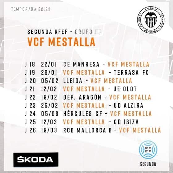 Article image:Check out VCF Mestalla's fixtures for the season