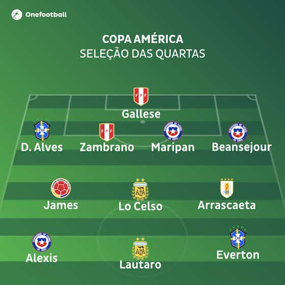 Imagem do artigo:Com Everton e Dani Alves, seleção da Copa América tem equilíbrio