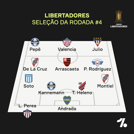 Imagem do artigo:🏆 Libertadores: Pepê e Arrascaeta lideram a Seleção da 4ª rodada