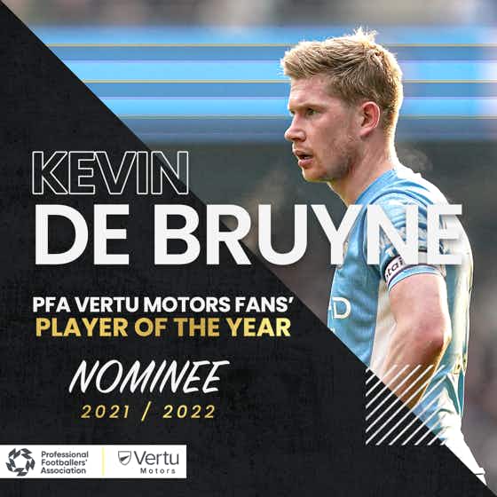 Imagen del artículo:Tres jugadores del City nominados al PFA Vertu Motors Fans' Player of the Year