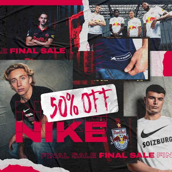 Article image:Final Sale: 50 percent off all our Nike items