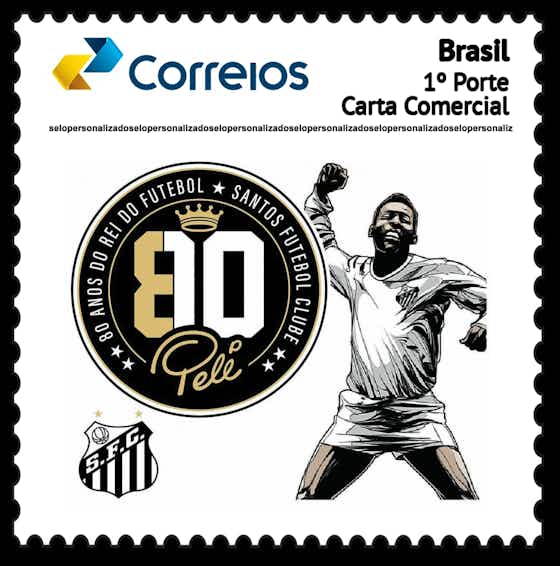 Imagem do artigo:Correios lançam edição limitada de carimbo e selo em homenagem aos 80 anos de Pelé