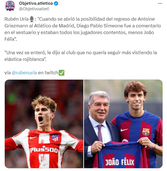 Imagen del artículo:Griezmann habría sido la causa por la que Joao Félix se quiso ir de Atlético de Madrid
