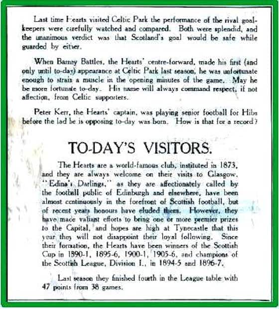 Article image:Celtic On This Day – 10th August – David Potter’s Celtic Diary