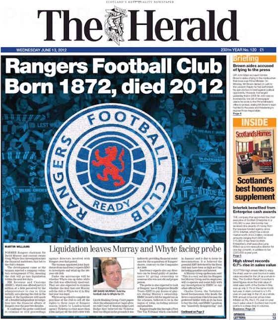 Article image:Richard Keys, Rangers liquidation and Statement from Celtic Supporters