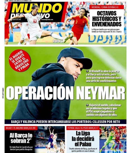 Imagen del artículo:🗞 Otra vez Neymar vuelve a encender las portadas
