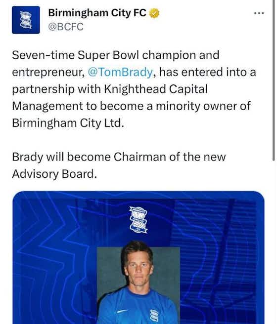 Imagen del artículo:🚨 Tom Brady se convierte en accionista de un clásico del fútbol inglés