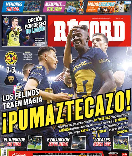 Imagen del artículo:🗞️ El enorme triunfo de Pumas y la caída de Monterrey en portadas