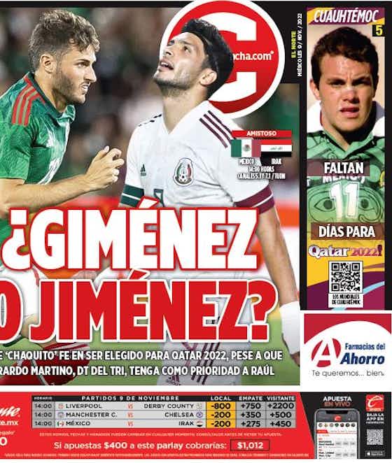 Imagen del artículo:📰 En portadas: ¿Jiménez o Giménez?, la duda en el Tri de Martino