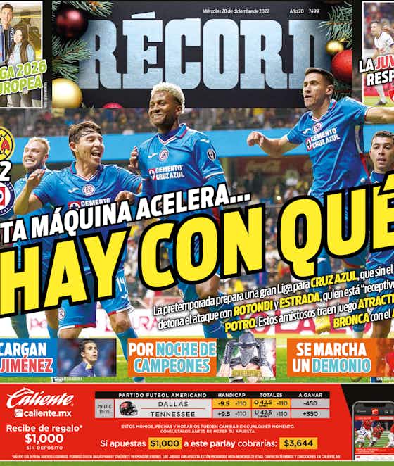 Imagen del artículo:📰 Cruz Azul derrota al América y está en la final de la Copa Sky