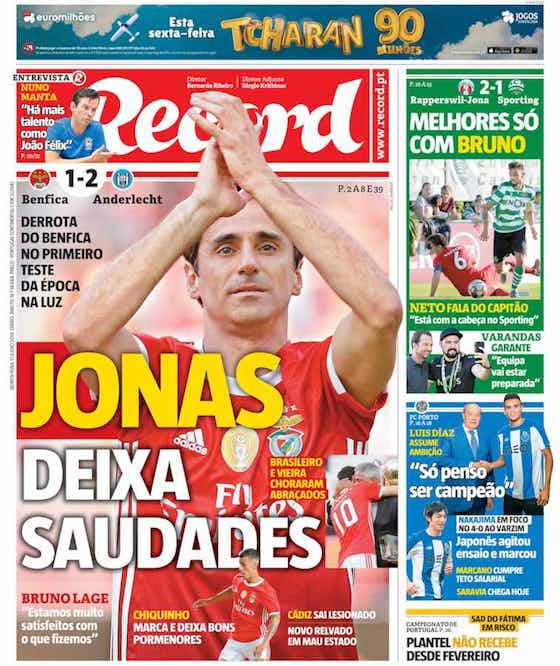 Imagem do artigo:🗞 Mais um reforço no Porto e as saudades de Jonas