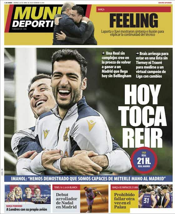 Imagem do artigo:🗞️Portadas del día: Xavi se queda, el Madrid abre la jornada