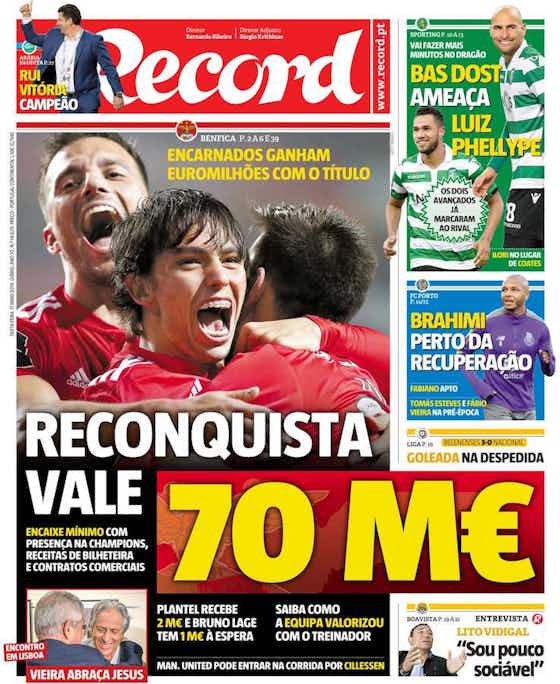 Imagem do artigo:🗞 Título milionário para Benfica, desafio do século para FC Porto
