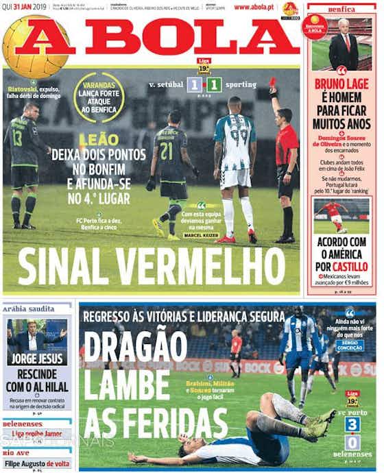 Imagem do artigo:🗞 "Reação" do Porto e "cacetada" do Sporting