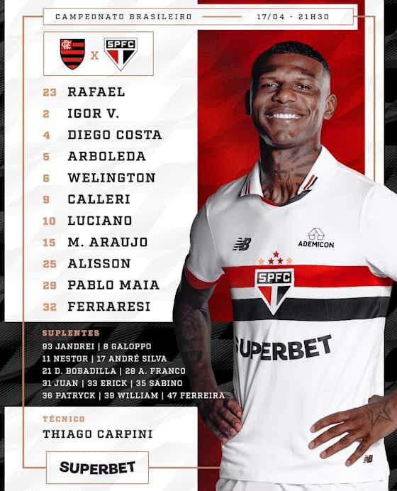 Imagem do artigo:📋 Flamengo e São Paulo definidos para a segunda rodada do Brasileirão