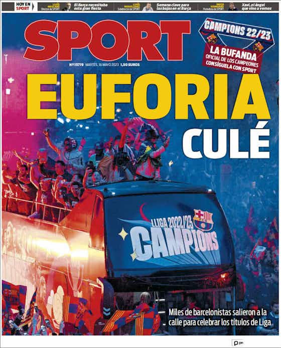 Imagen del artículo:🗞️Portadas: Euforia culé, 1 día para el City-Madrid, el Derby de Milán...