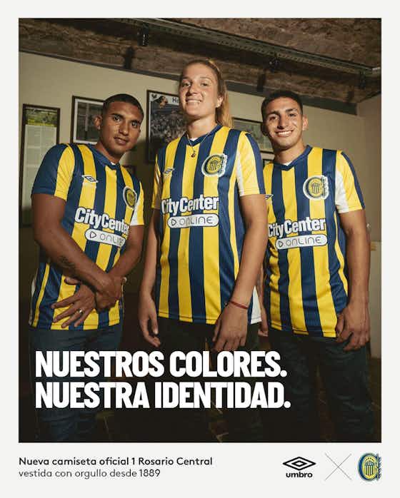 Imagem do artigo:Camisa titular do Rosario Central 2023 é lançada pela Umbro