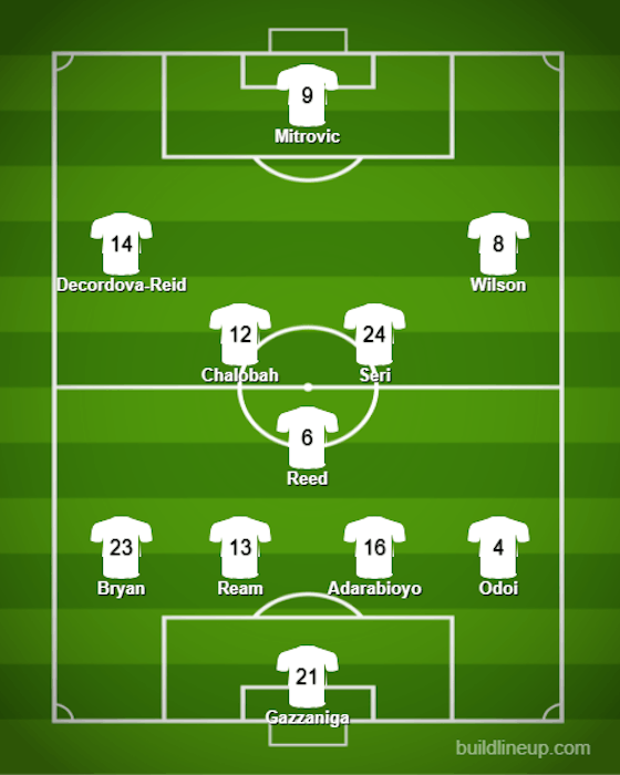 Article image:Bryan starts: The predicted Fulham XI to face Reading on Saturday