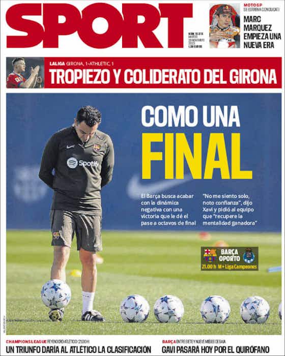 Imagen del artículo:🗞️Ganar o temblar: el decisivo Barça-Porto en las PORTADAS del martes
