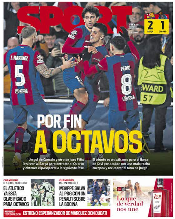 Imagen del artículo:🗞️Misión cumplida: los éxitos Champions de Barça y Atleti en las PORTADAS