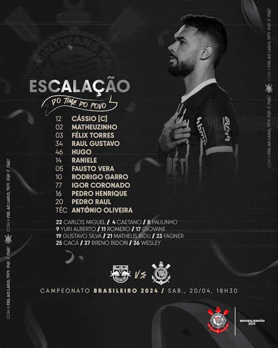 Imagem do artigo:📋RB Bragantino e Corinthians estão escalados para terceira rodada do 🇧🇷
