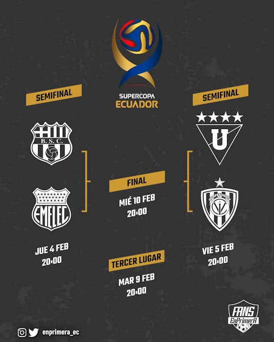 Imagen del artículo:Se jugará la Super Copa Ecuador 2021