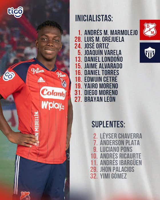 Imagen del artículo:🚨 Formaciones confirmadas de Independiente Medellín y Junior
