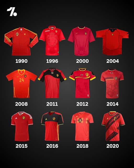 Image de l'article :📸 Red power : l'évolution du maillot belge et espagnol