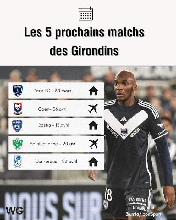 Image de l'article :Quel total de points attendre des Girondins lors de leurs 5 prochains matchs ?