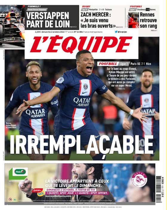 Image de l'article :Revue de presse : PSG/Nice, Messi et Mbappé gagnent le match, Galtier déçu