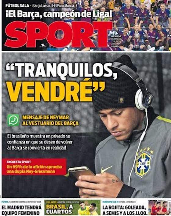 Imagen del artículo:🗞 Neymar pone la pausa en su fichaje