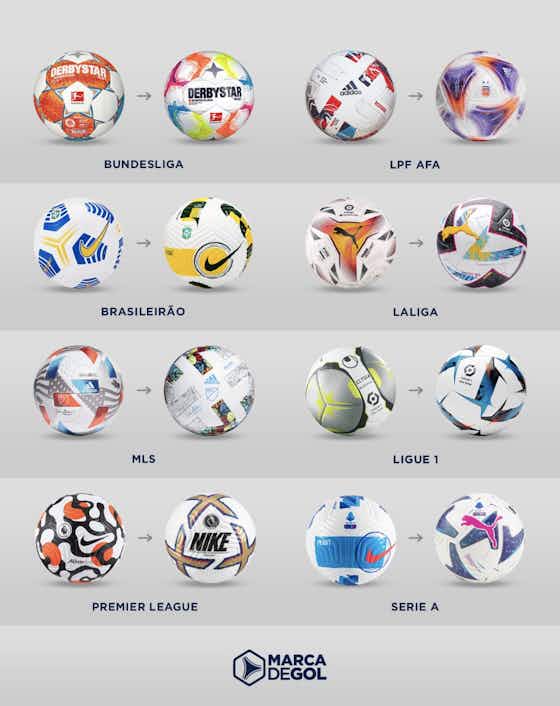 Image de l'article :En image : l'évolution des ballons dans 8️⃣ grands championnats ⚽️