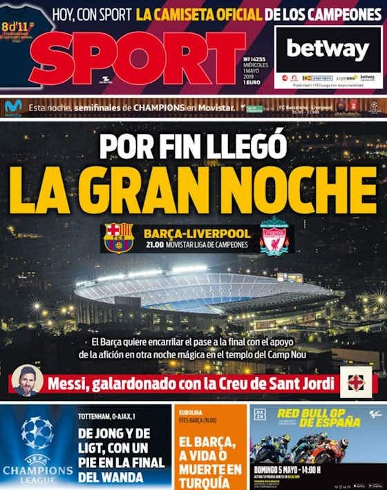 Imagen del artículo:🗞 Noche grande en el Camp Nou
