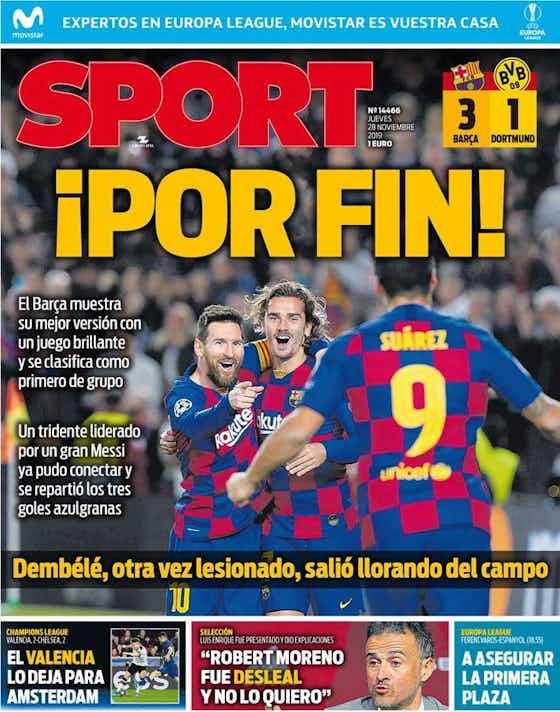 Imagen del artículo:🗞Grandioso Barça, inexplicable Dembélé