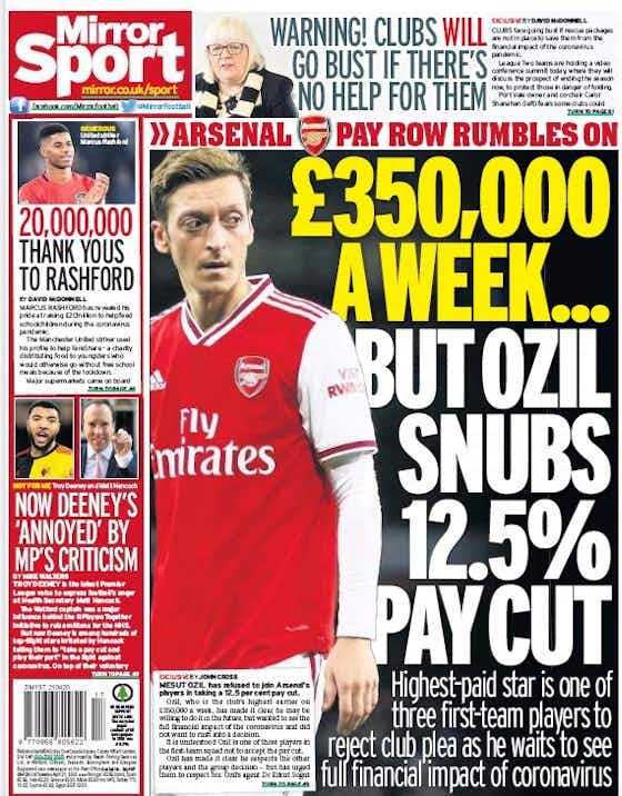 Article image:Is this why Mesut Ozil isn’t being played at Arsenal?
