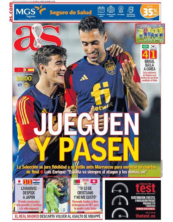 Imagen del artículo:🗞Portadas del día: ¡Hoy juega España!