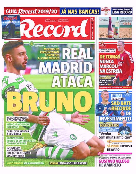 Imagem do artigo:🗞 Madrid de olho em Bruno Fernandes, Uribe Dragão e Sá Pinto expulso