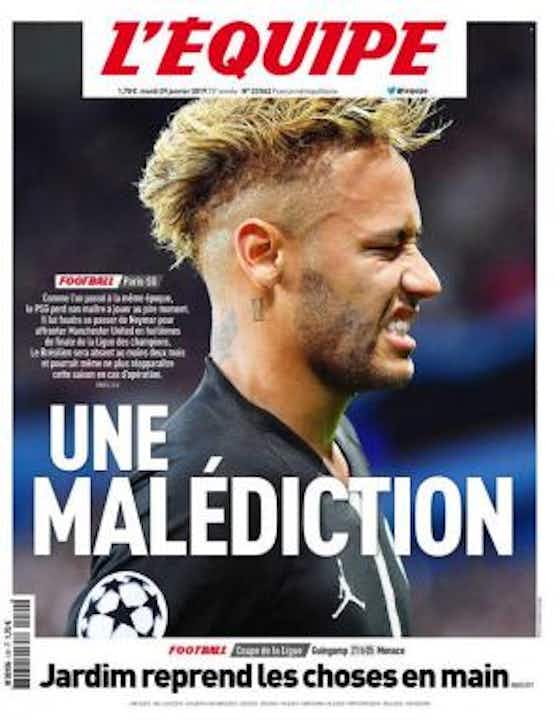 Imagem do artigo:Maldição de Neymar: jornal francês fala em cirurgia e meses fora